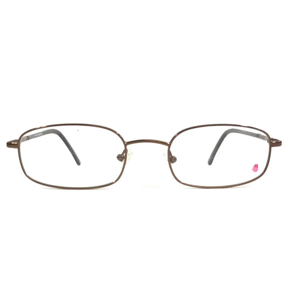 Nutmeg Collection Small Eyeglasses Frames NM#46 BRN Brown Wire Rim 50-20-140